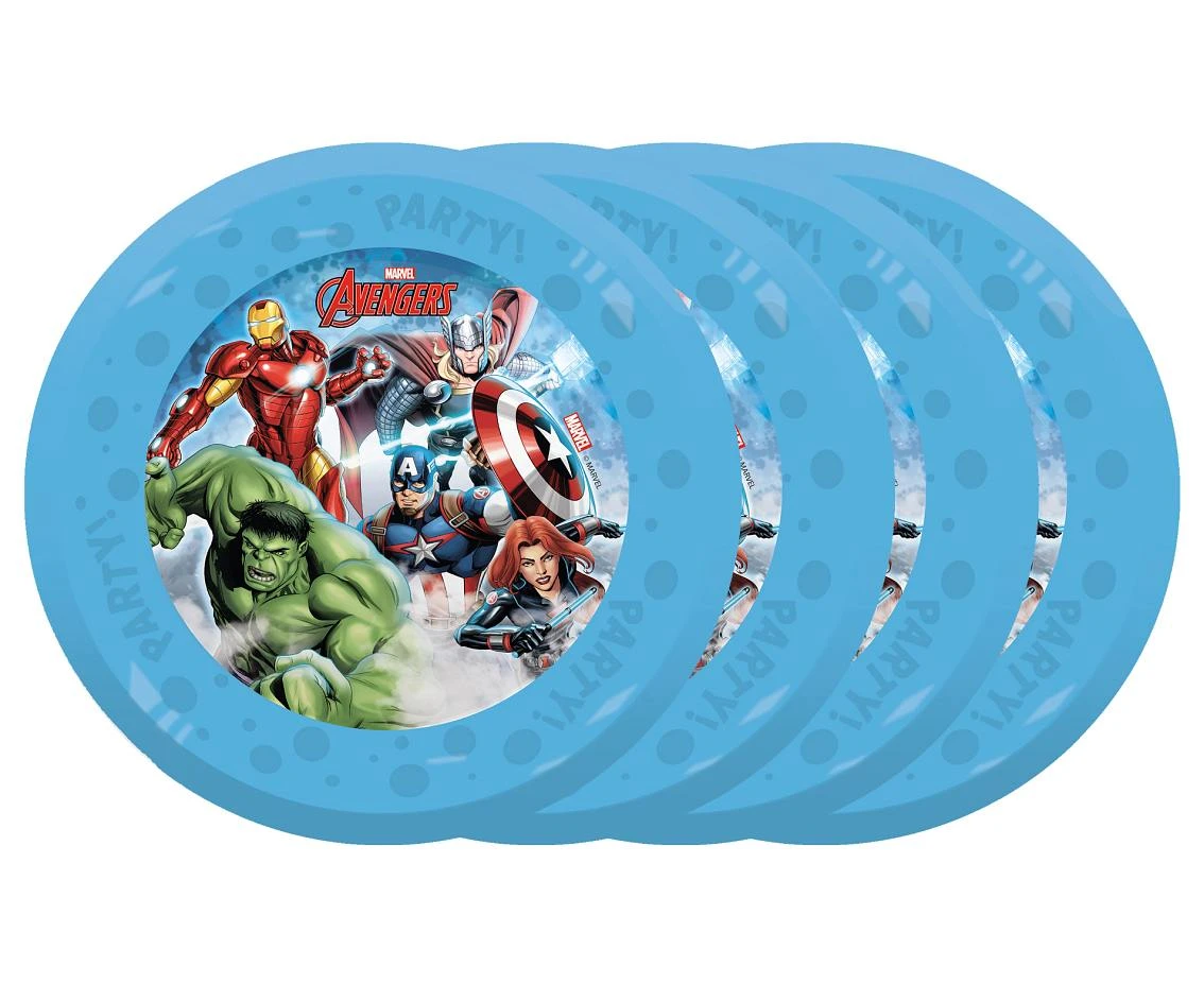 Reusable plate Avengers Infinity Stones Marvel, 21 cm, 4 pcs