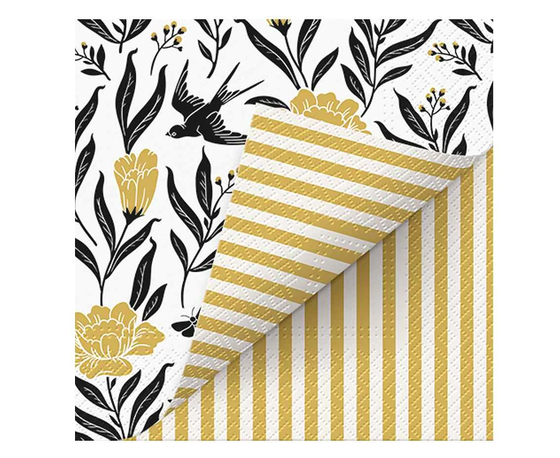 PAW Napkins Double Design Time Boho, 33x33cm,  20 pcs, FSC