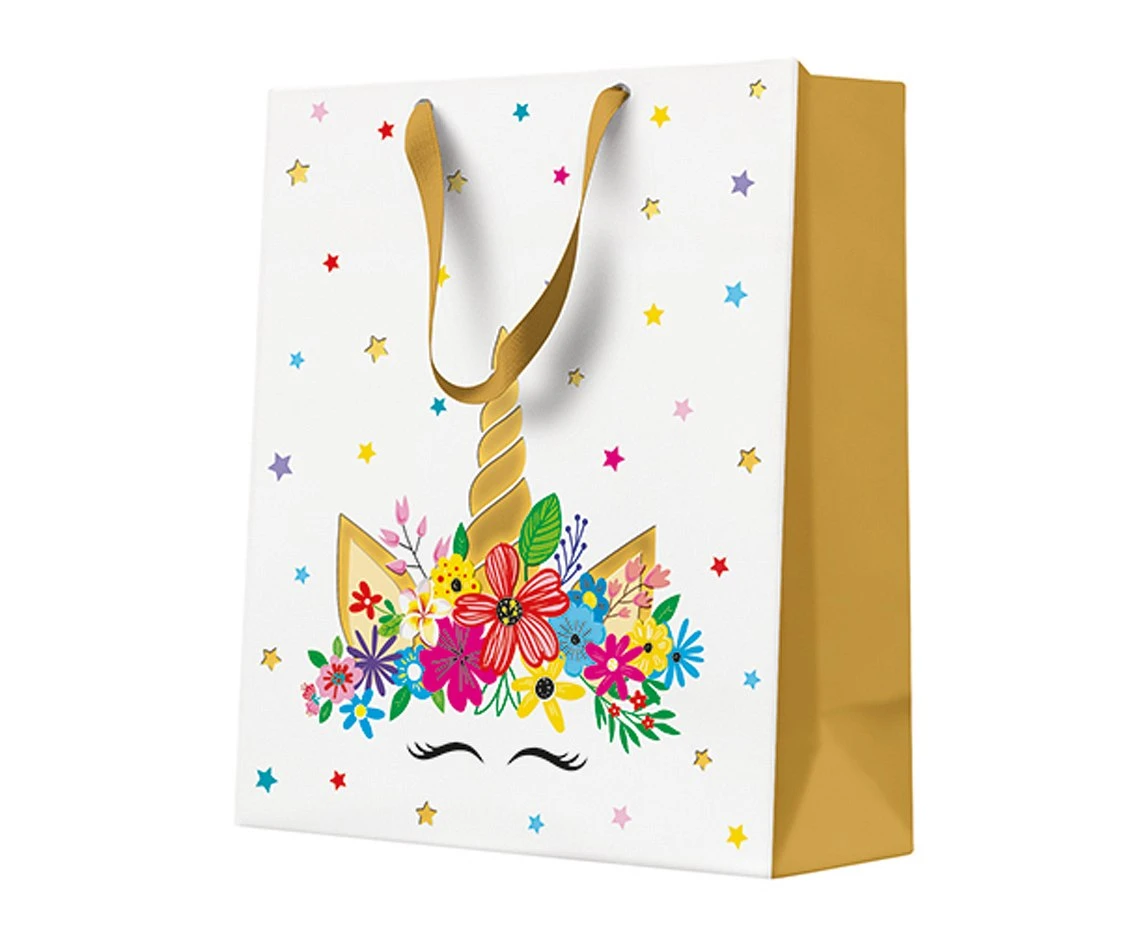 PAW Gift bag UNICORN PARTY, 20x25x10 cm, 1 pc