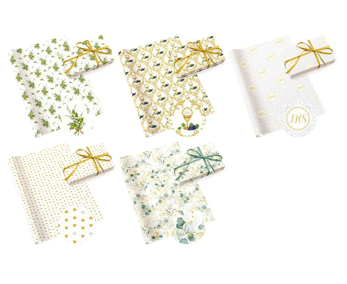 PAW wrapping paper Neutral 36, assorted, 70 x 200 cm