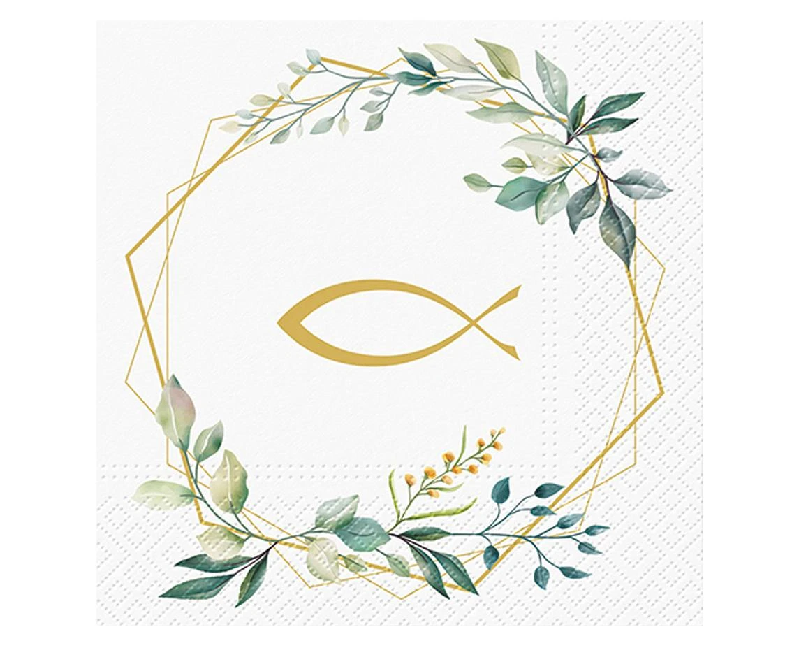 PAW Napkins Holy Communion, 33x33 cm, 20 pcs, FSC