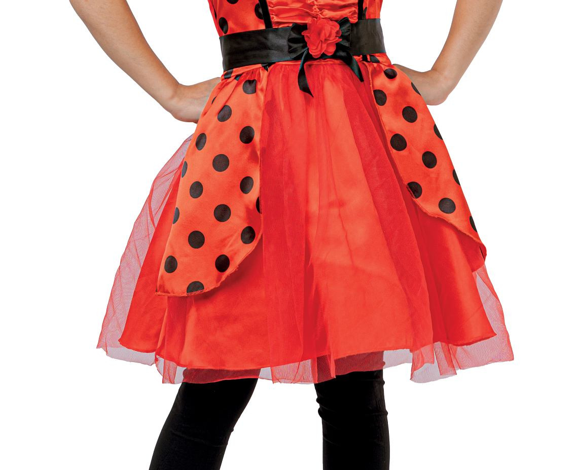 Role play-set for kids Ladybug (dress, hairband, belt), size 130/140 cm
