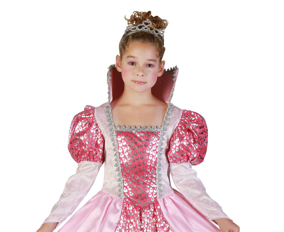 Role play-set for kids Pink Queen (dress, hairband), size 110/120 cm