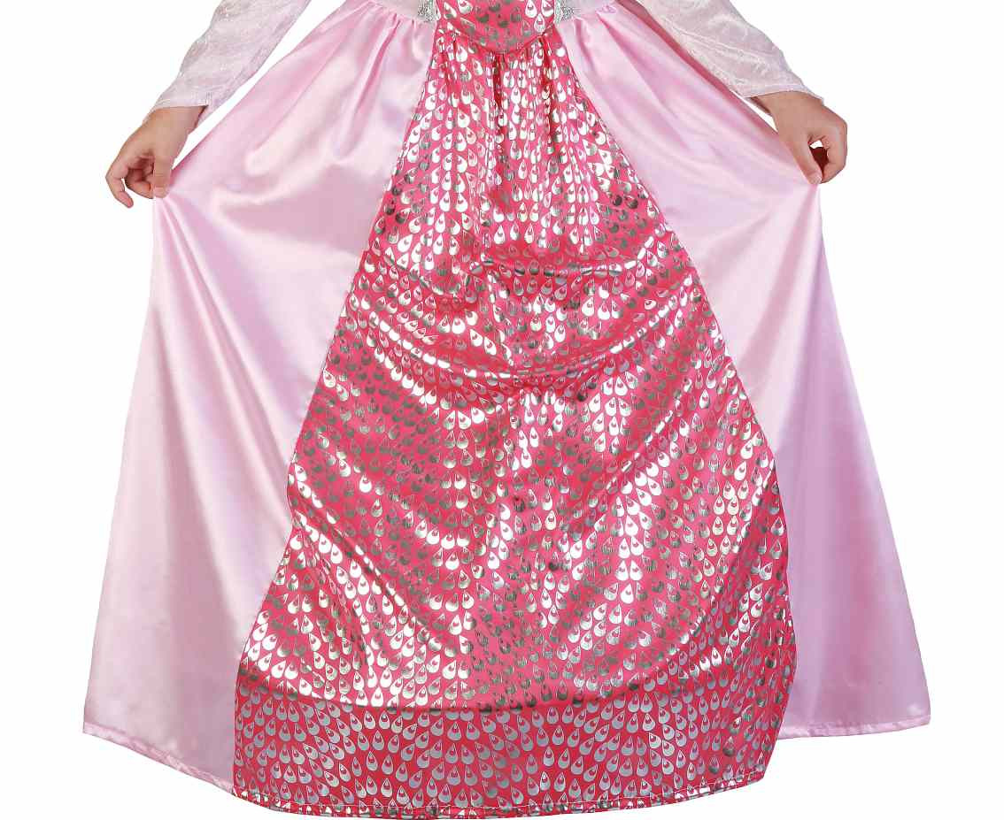 Role play-set for kids Pink Queen (dress, hairband), size 120/130 cm