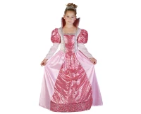 Role play-set for kids Pink Queen (dress, hairband), size 120/130 cm