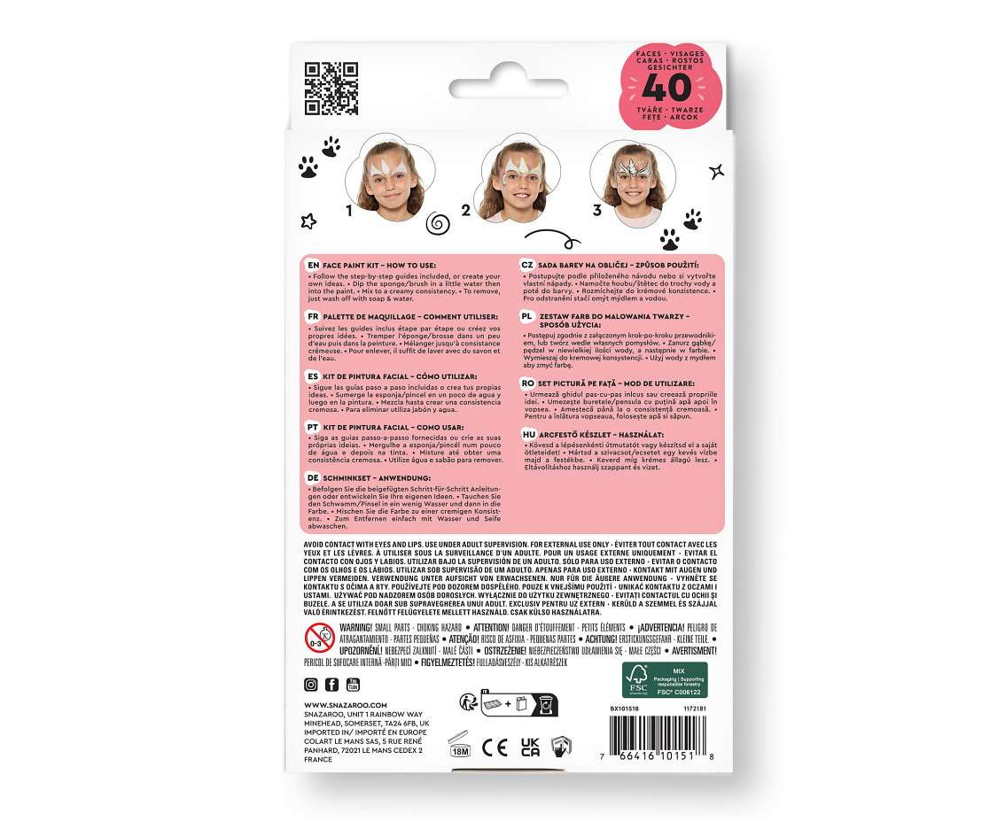 SN face paint set UNICORNS 1172181