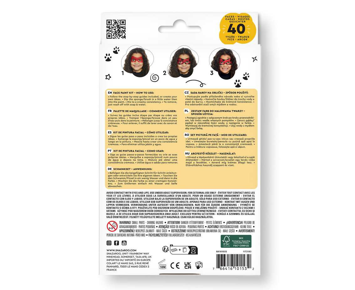 SN face paint set  ANIMAL 1172183