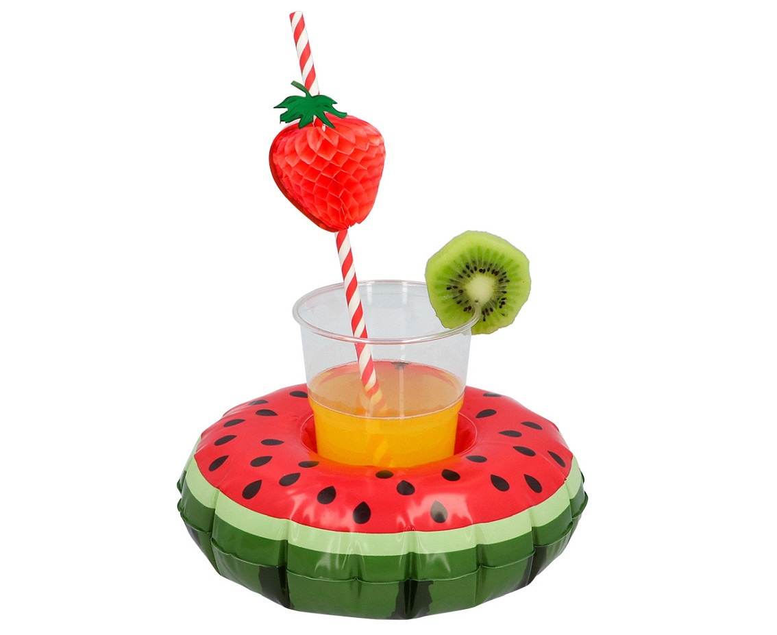 Inflatable cup holder Watermelon, 20 cm
