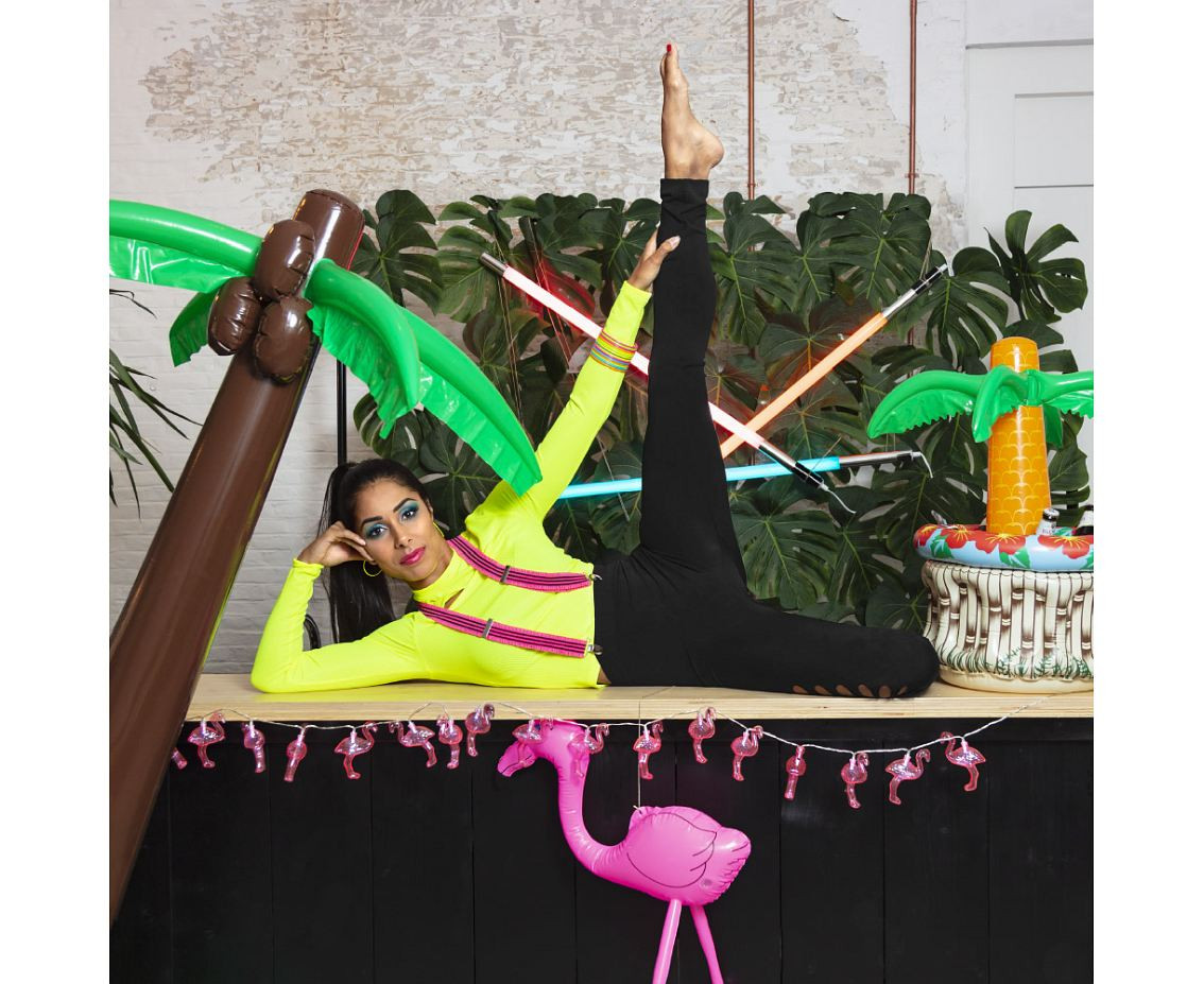 Inflatable cup cooler palm tree, 62 cm