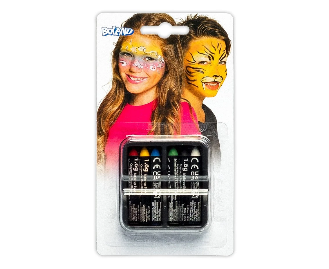Set 6 Make-up sticks 6 colours (1.6 g)