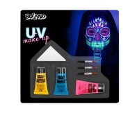Make-up kit Bright skull UV (3 tubes aqua cream make-up, 3 applicators and sponge)