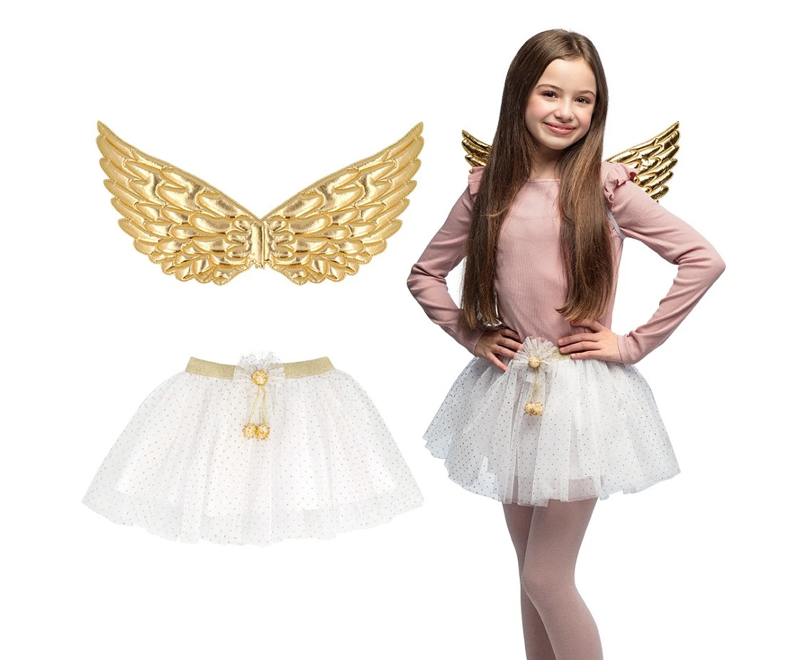 Set Angel gold (wings and tutu)