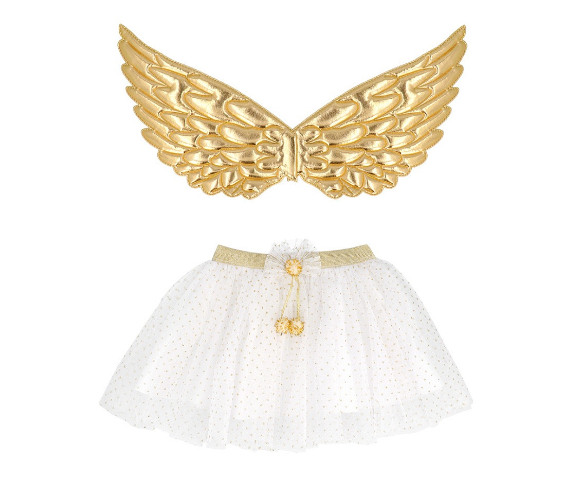 Set Angel gold (wings and tutu)