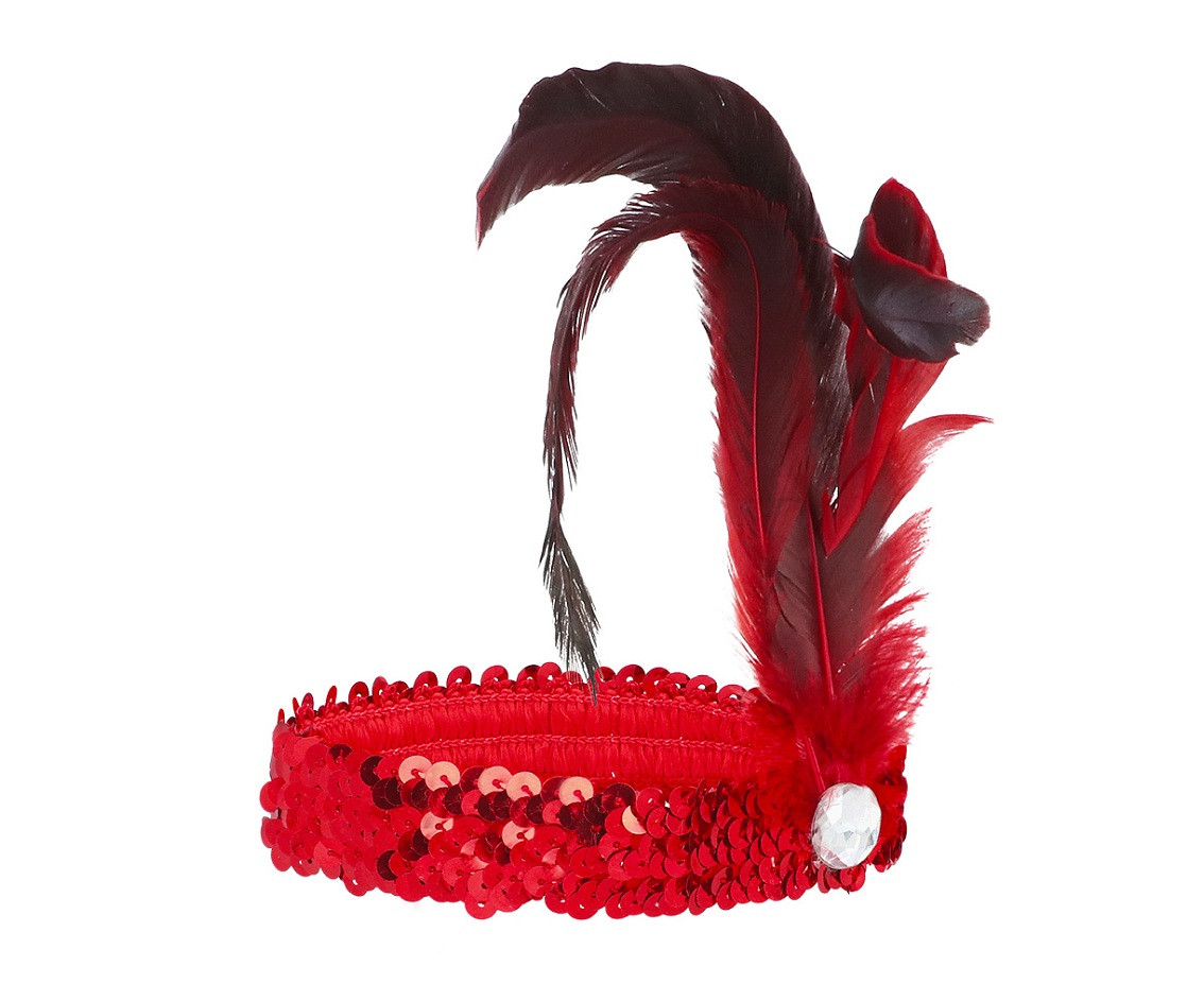 Set Flapper deluxe (headband, necklace, 2 gloves and cigarette holder)