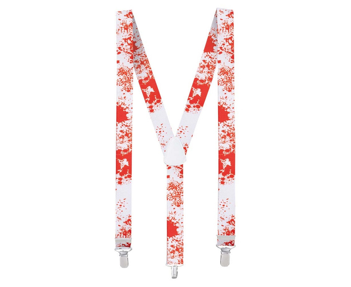 Accessory set Bloody (party glasses, bow tie and suspenders)