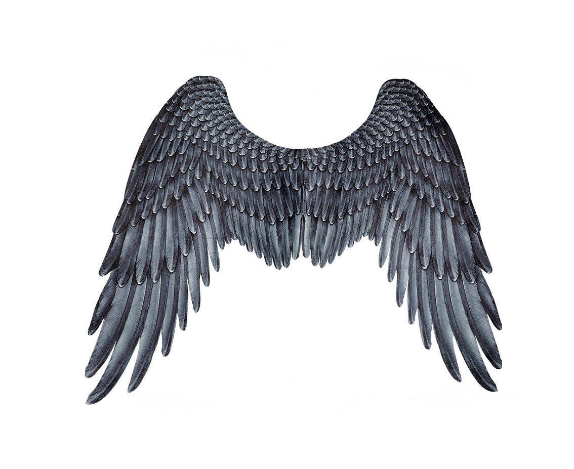 Wings Archangel black (95 x 75 cm)