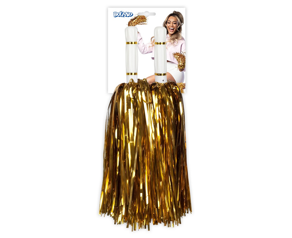 Pompoms Metallic gold