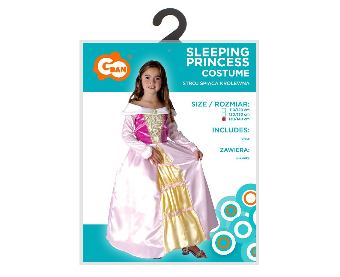 Costume for kids Sleeping Princess (dress), size 130/140 cm