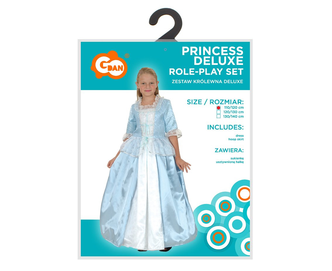 Role-play set for kids Princess Deluxe (dress, hoop skirt), size 110/120 cm