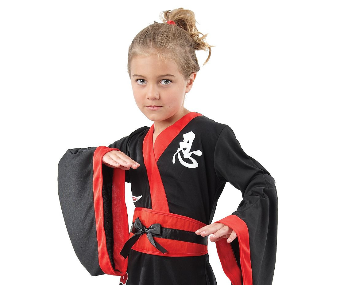 Role play-set for kids Girl Ninja Warrior (dress, belt), size 130/140 cm