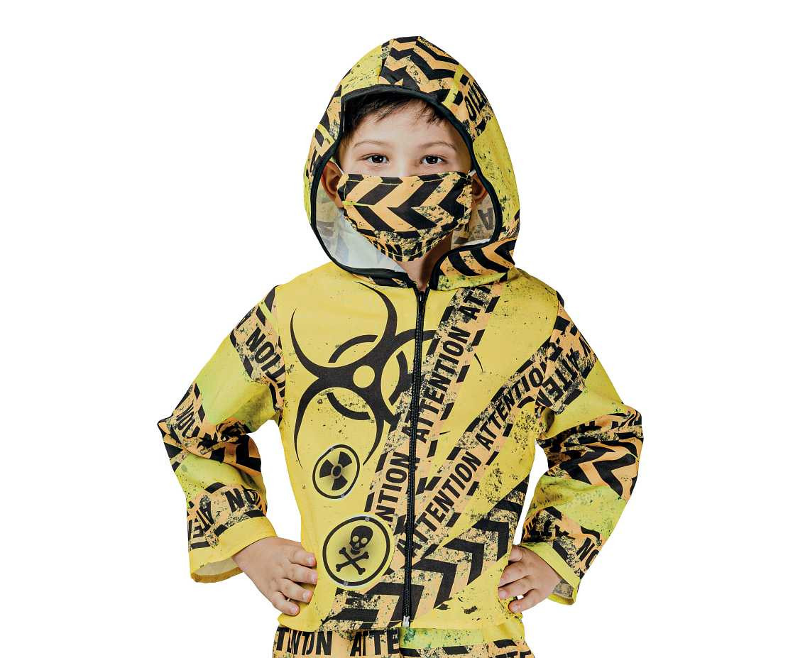 Role play-set for child Safety Suit (shirt, pants, mask), size 130/140 cm