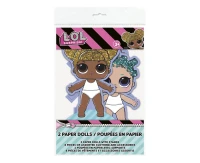 Paper dolls Lol Surprise, 2 pcs EOL