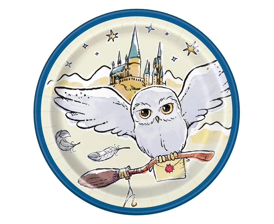 Paper plates HARRY POTTER 7" , 8 pcs