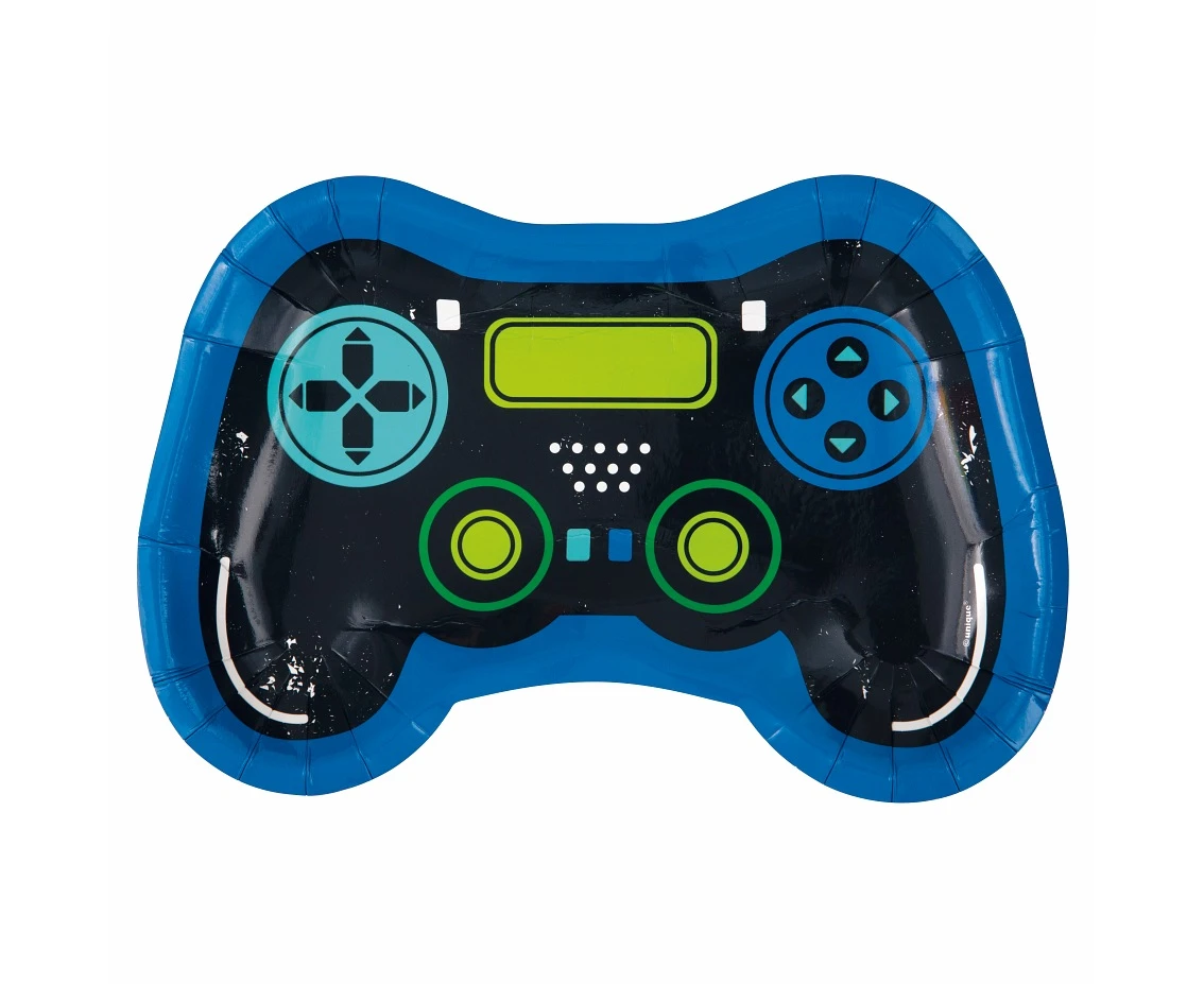 Paper plates Gamer, 23 cm, 8 pcs
