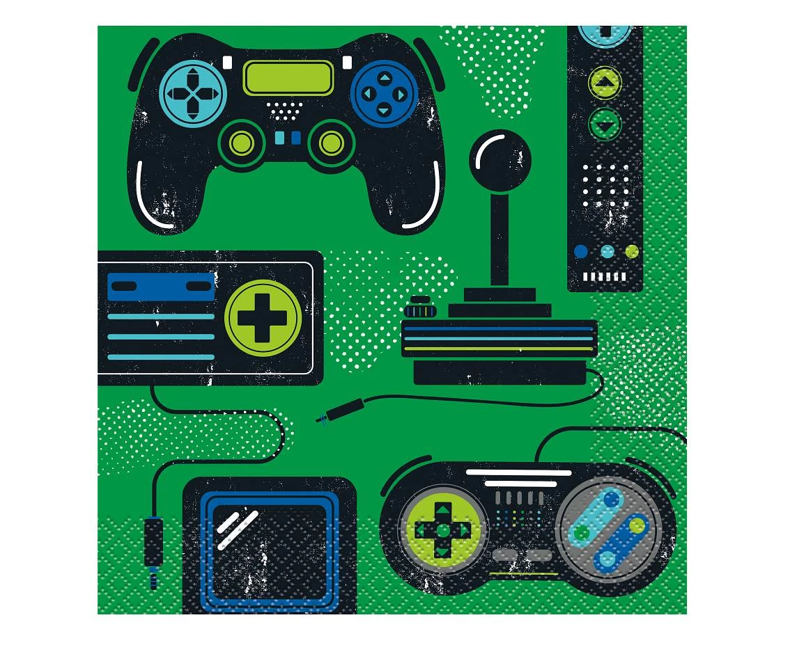 Paper napkins GAMER, 16 pcs