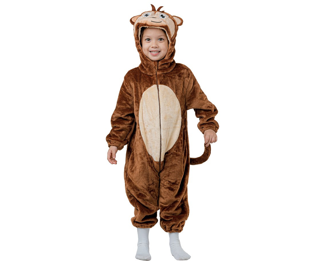 Costume for child Monkey (Hooded jumpsuit), size 92/104 cm