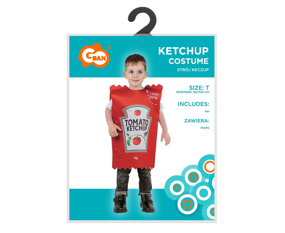 Costume for child Ketchup (top), size 92/104 cm