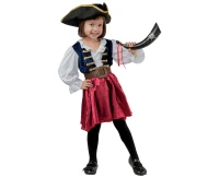 Role play-set for Sea Pirate (dress, belt, hat), size 92/104 cm