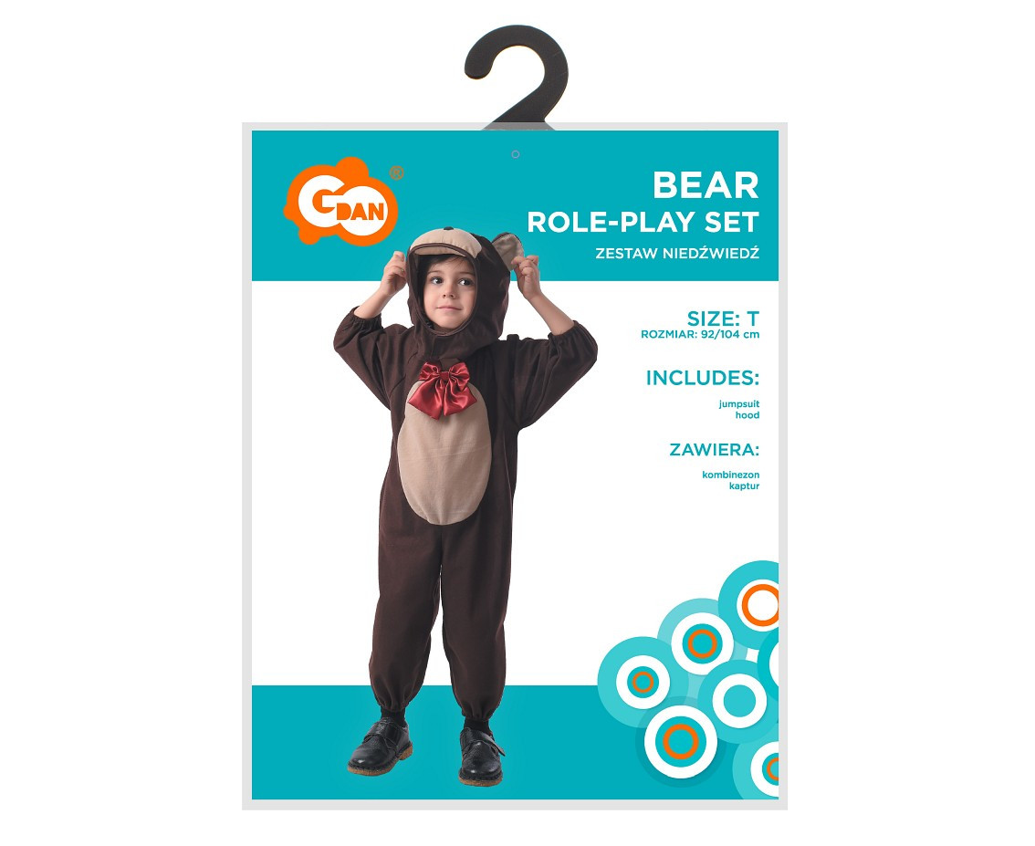 Role play-set for child Bear (jumpsuit, hood), size 92/104 cm