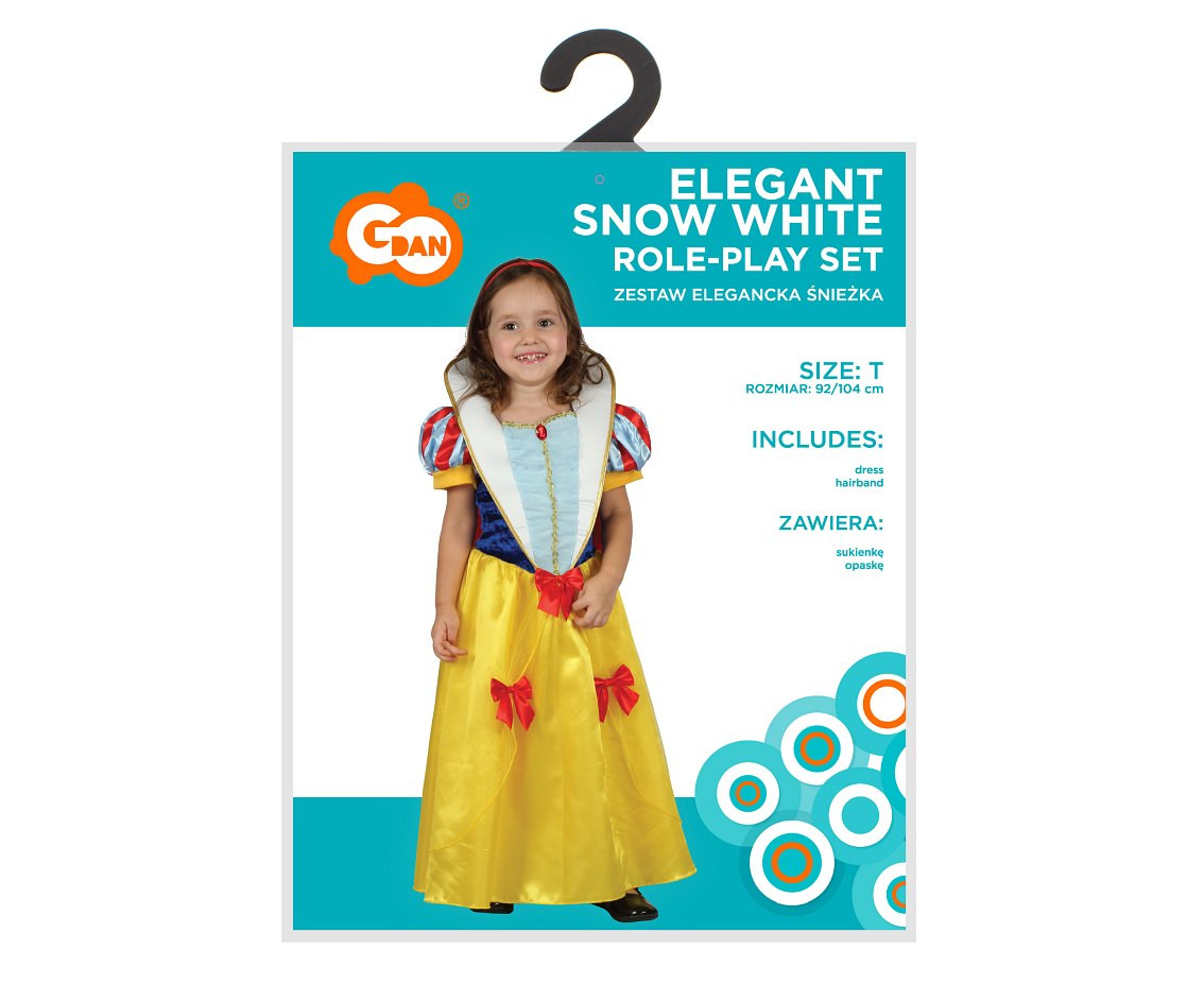 Role play-set for child Elegant Snow White (dress, hairband), size 92/104 cm
