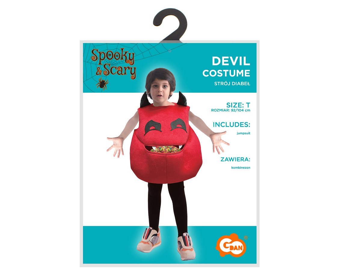 Costume for child Devil (jumpsuit), size 92/104 cm EOL