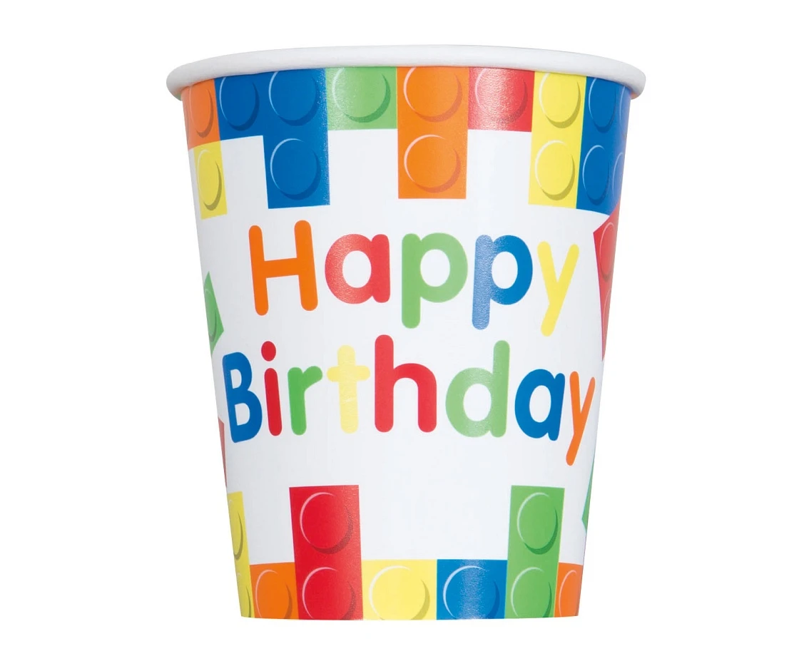 Paper cups Bulding Blocks, 8 pcs