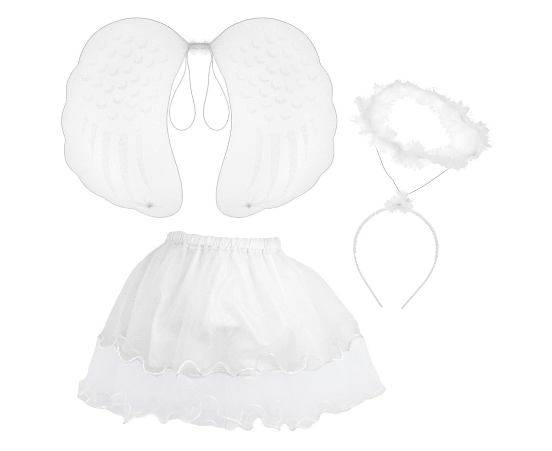 Role-play set for kids "Angel" (skirt, wings, halo)