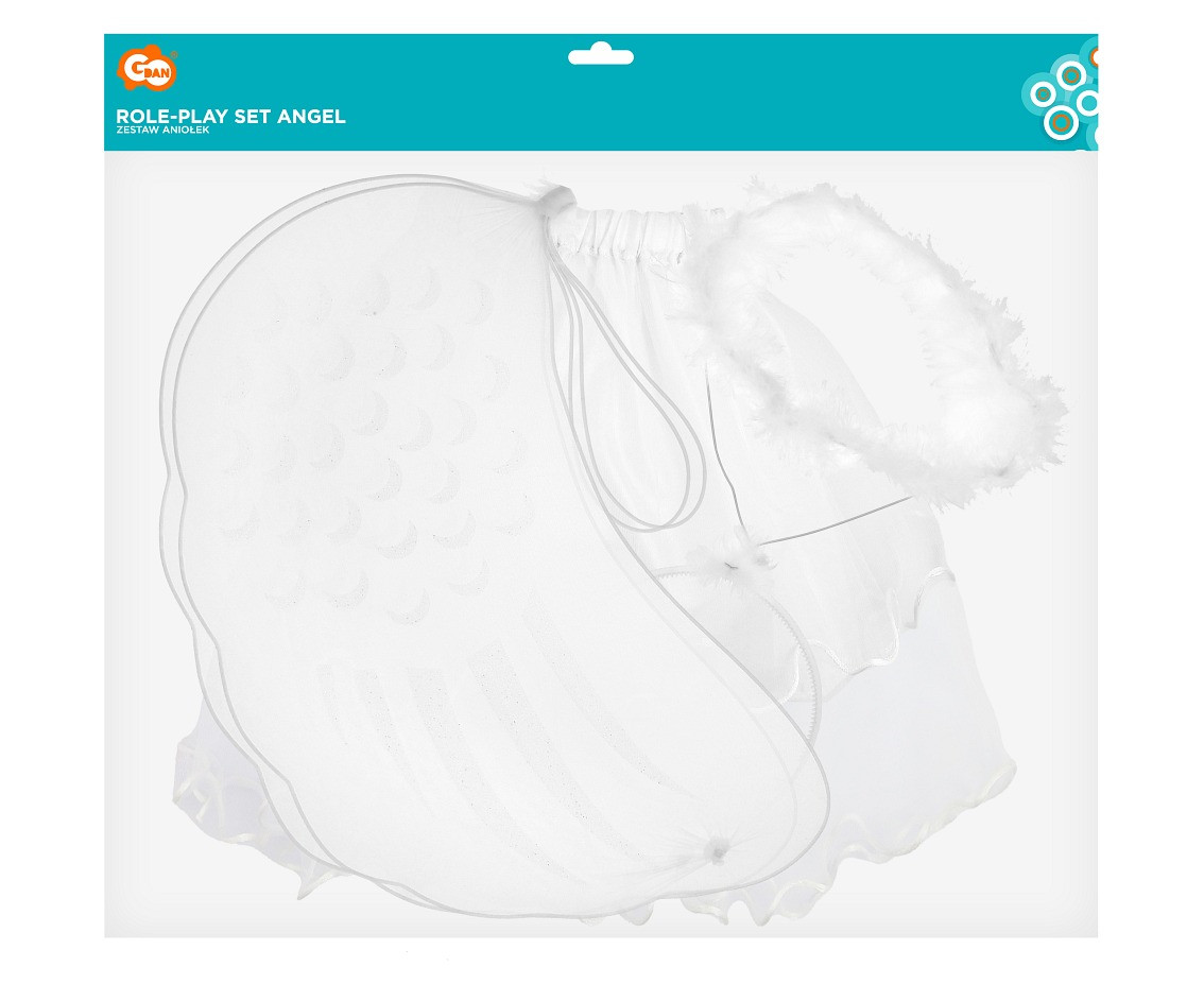 Role-play set for kids "Angel" (skirt, wings, halo)