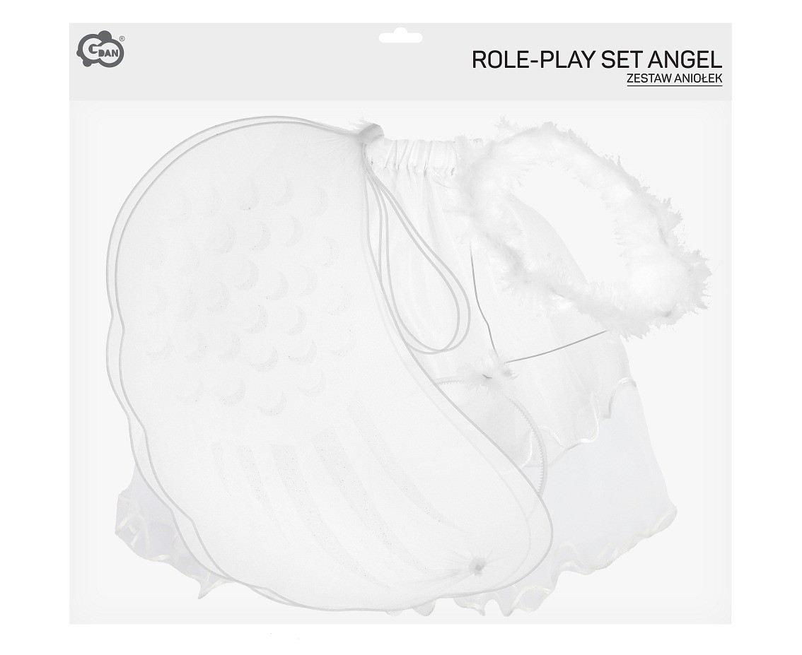 Role-play set for kids "Angel" (skirt, wings, halo)