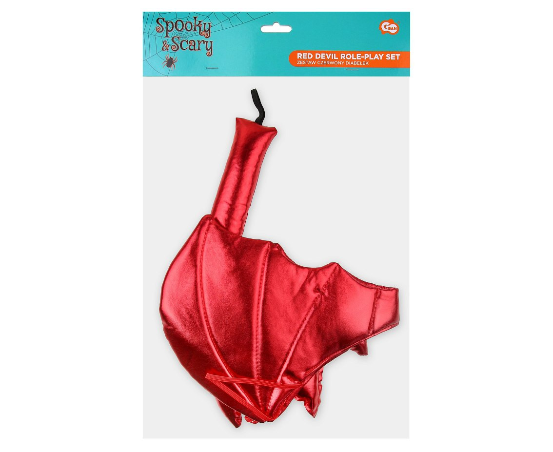 Red Devil role-play set (headband, wings, tail)