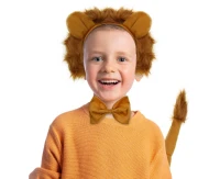 Lion role-play set ( headband, tail, bow tie )