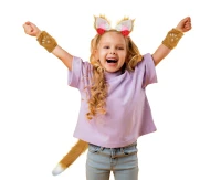Fox role-play set (headband, tail, wristbands)