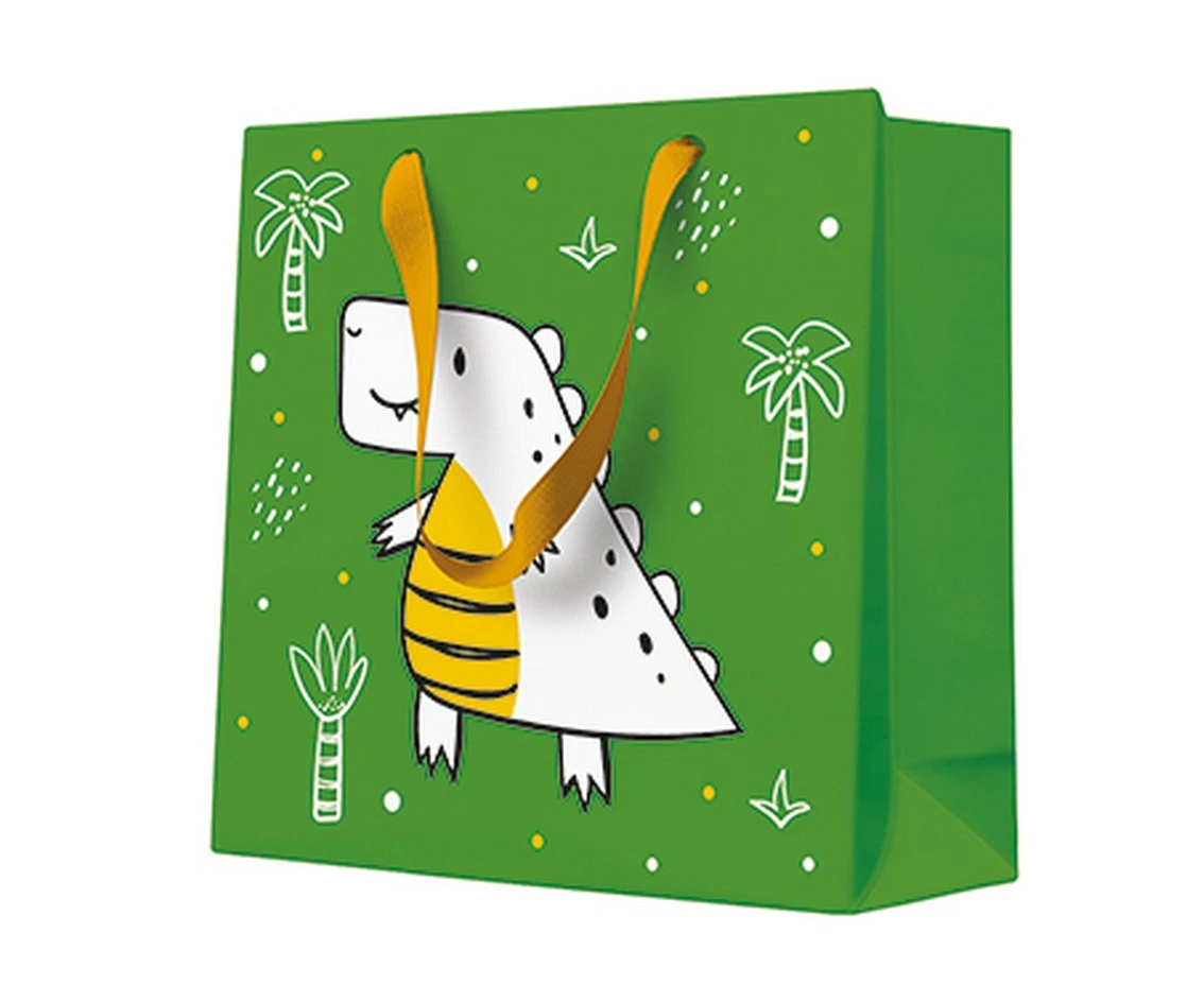 PAW Gift bag Hello Dino, 17 x 17 x 6 cm