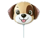Foil balloon 14" FX - Dog (head),  unpacked (flat)