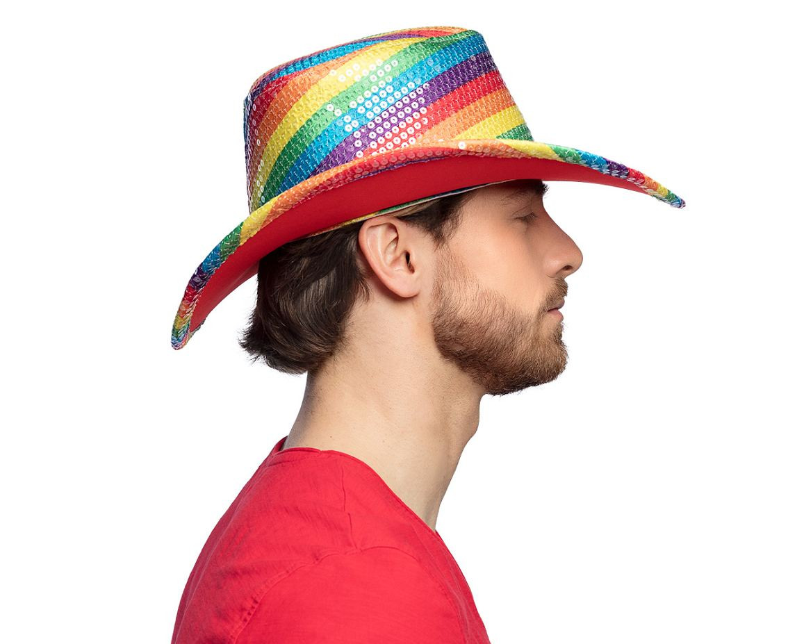 Rainbow Cowboy Hat