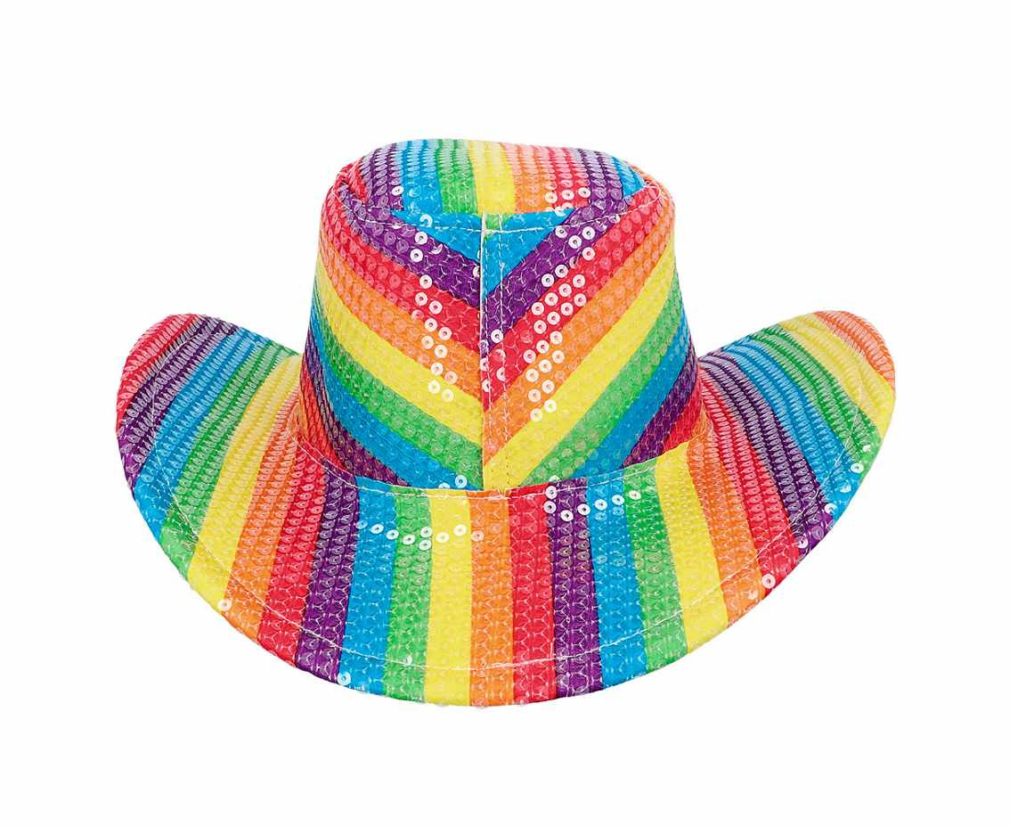 Rainbow Cowboy Hat