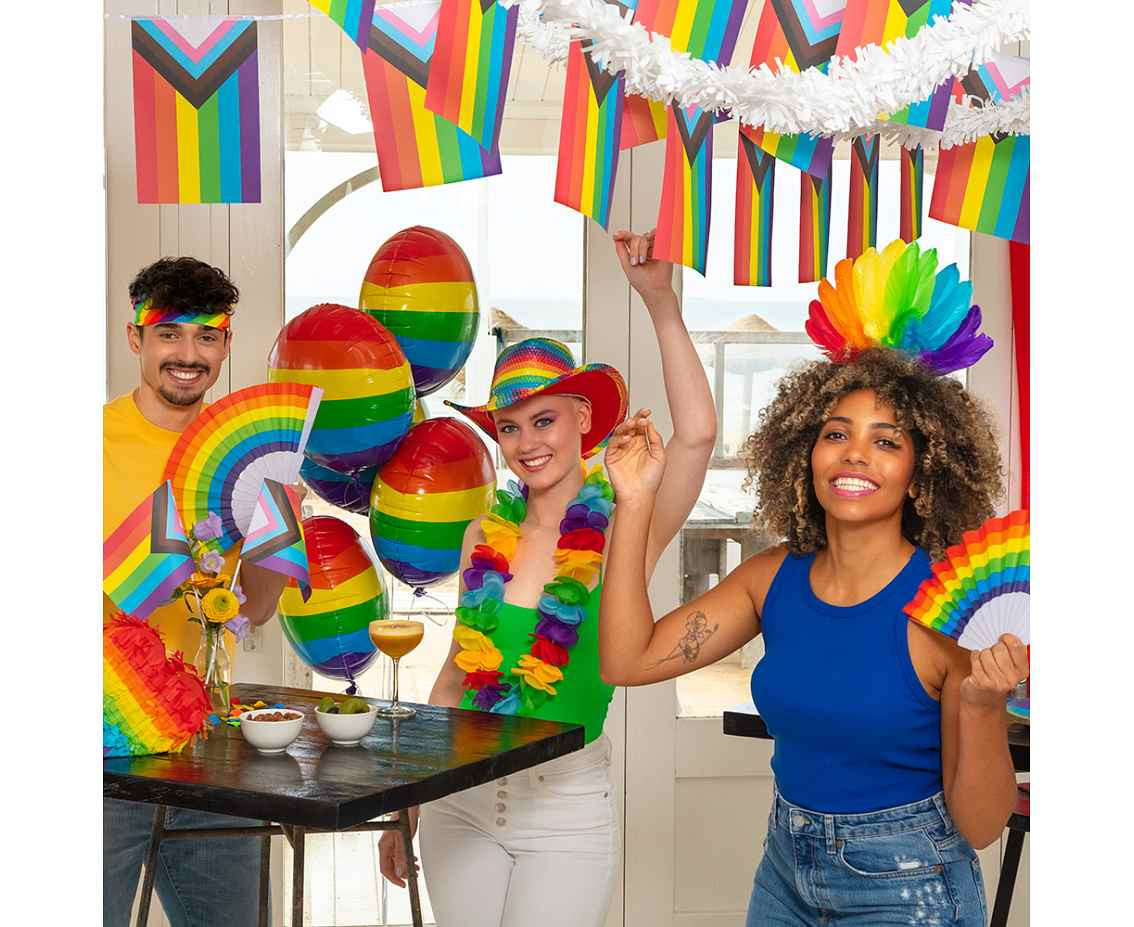 Rainbow Cowboy Hat