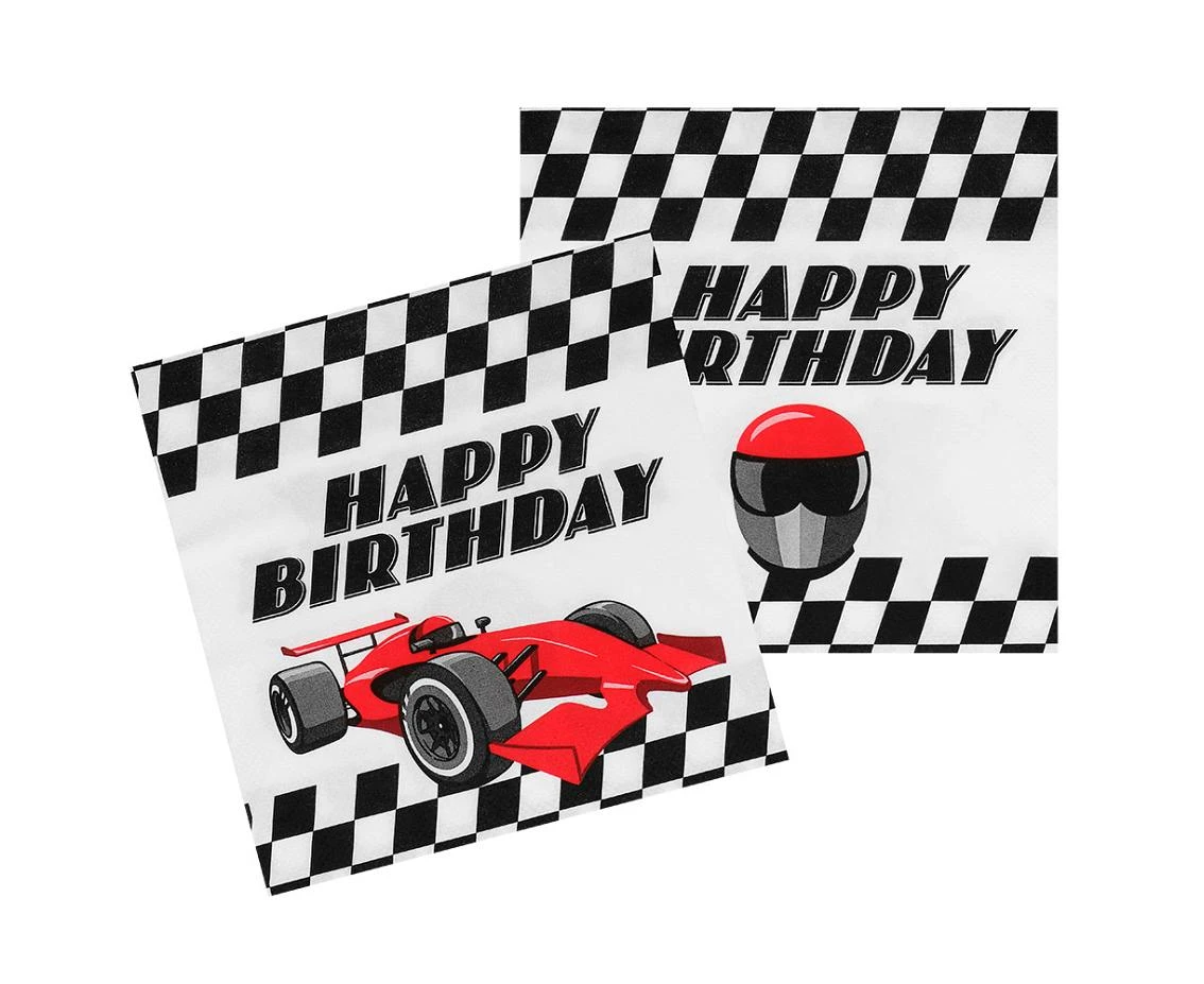 Racing paper napkins, 33 x 33 cm, 20 pcs.