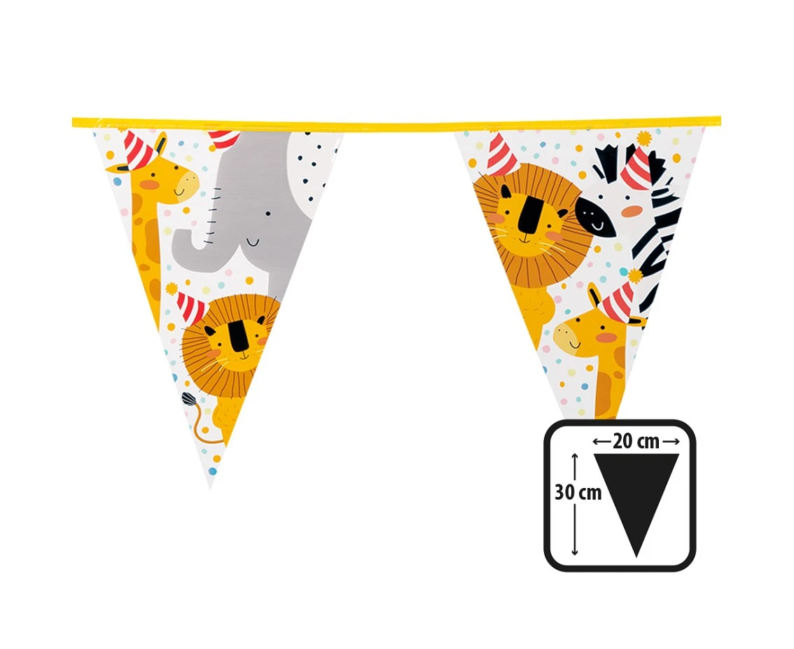 Banner with flag Safari, 30 x 20 cm, 6m