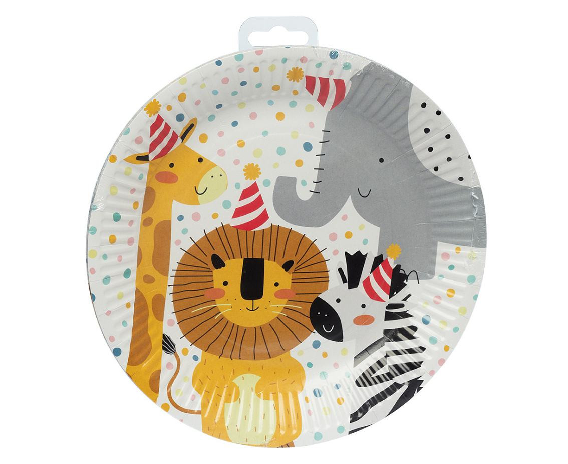 Safari paper plates, 23 cm, 8 pcs.